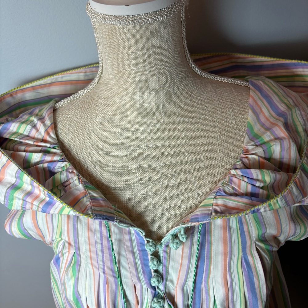 Striped Multicolor Mini Dress - Picture 9 of 12
